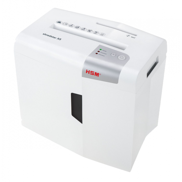 HSM Shredstar X5 碎紙機 (4.5x30mm) - 可碎光碟，靜音運作，防卡紙